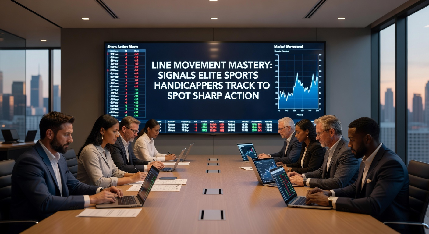 Sportsbook screen displaying a steam move on an MLB total, with the line jumping from 8 to 9.5 in minutes amid low public volume