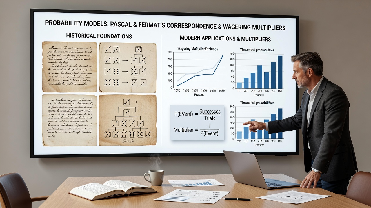 Digital interface showing probability calculations behind table game multipliers
